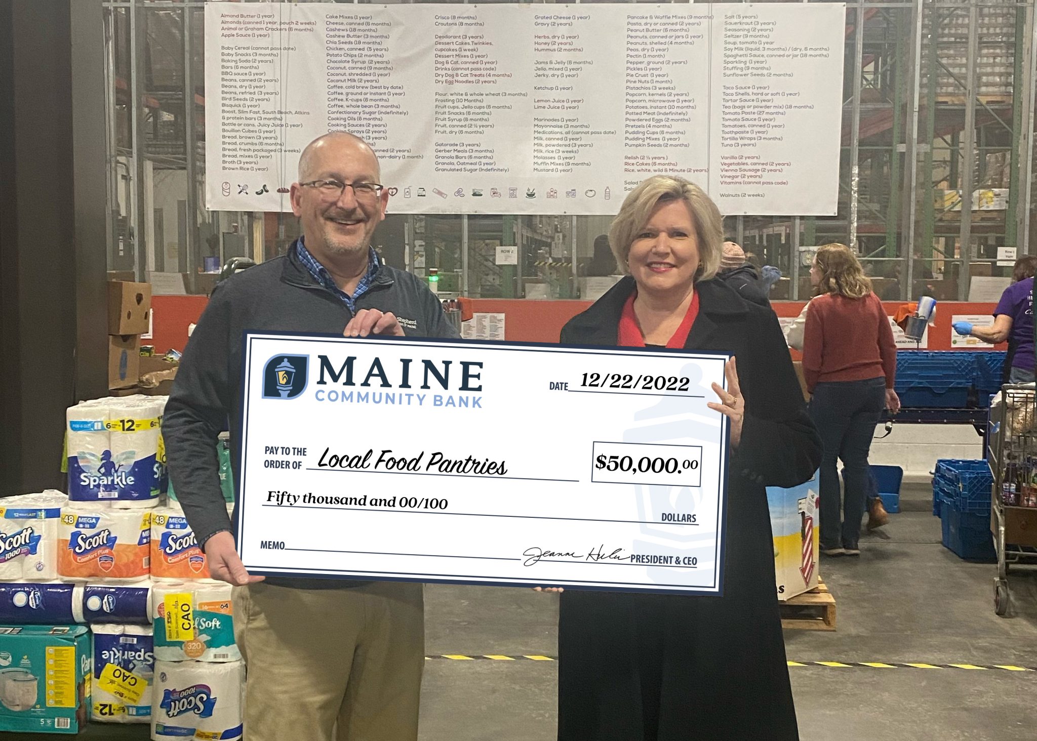 Maine Community Bank Helps Good Shepherd Food Bank And Other Food ...